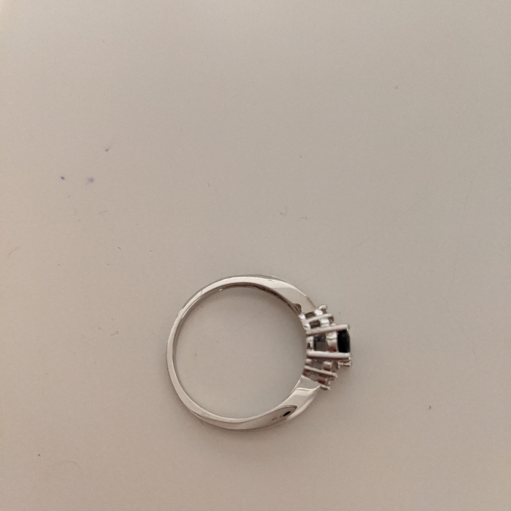 Silver Sapphire Ring